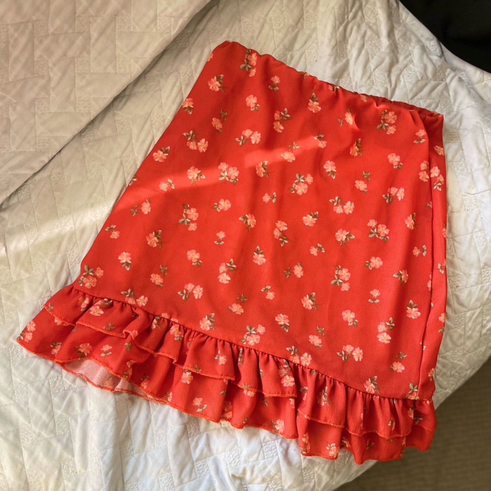 Floral Mini Skirt